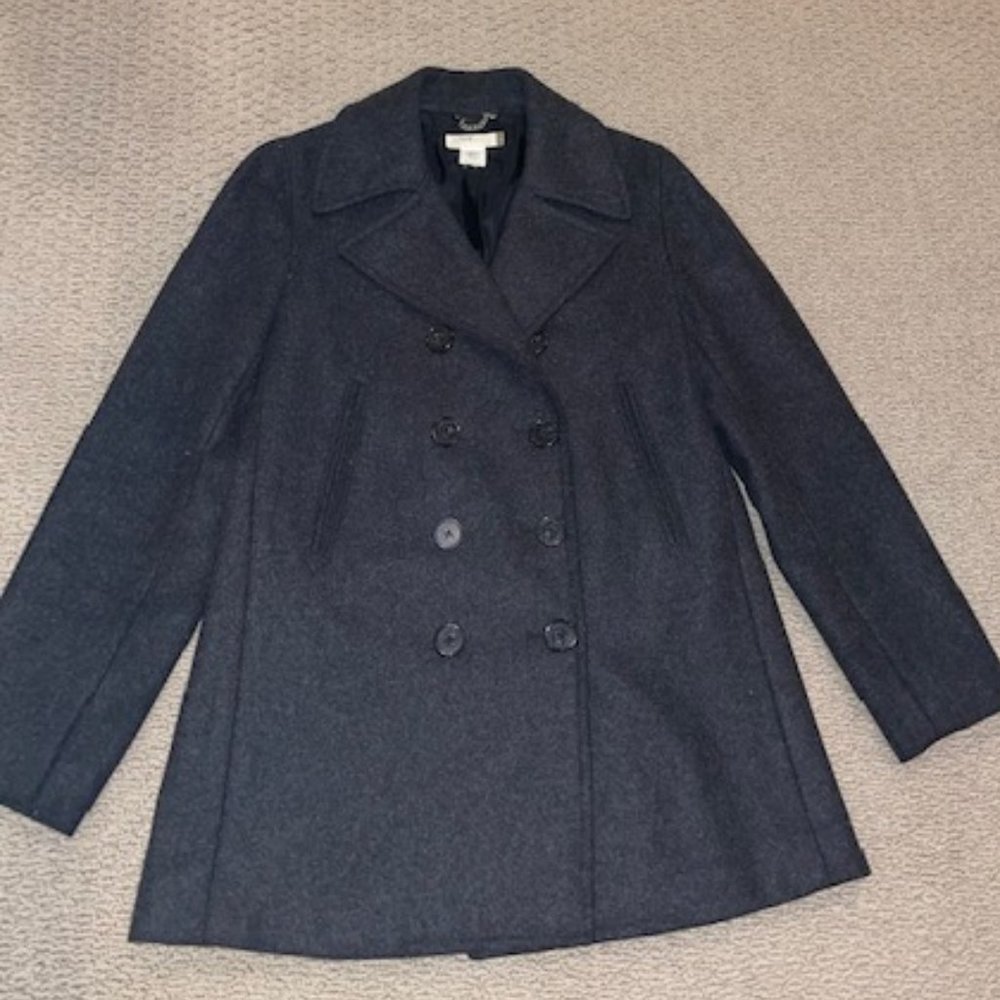J Crew Peacoat - Heather Charcoal
